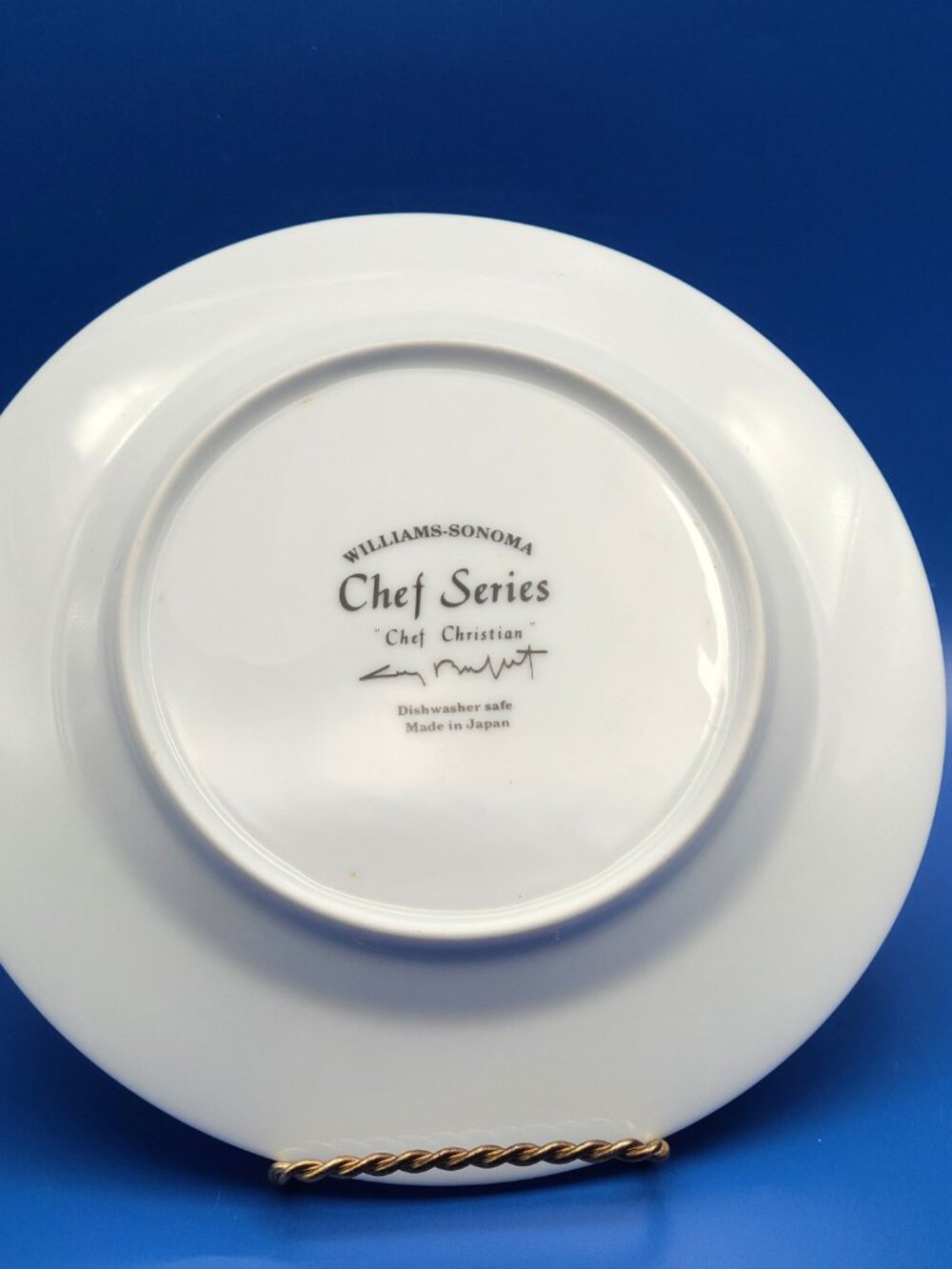 6 Williams Sonoma Guy Buffet Vintage Chef Series Dessert Salad Plates - Picture 11 of 14